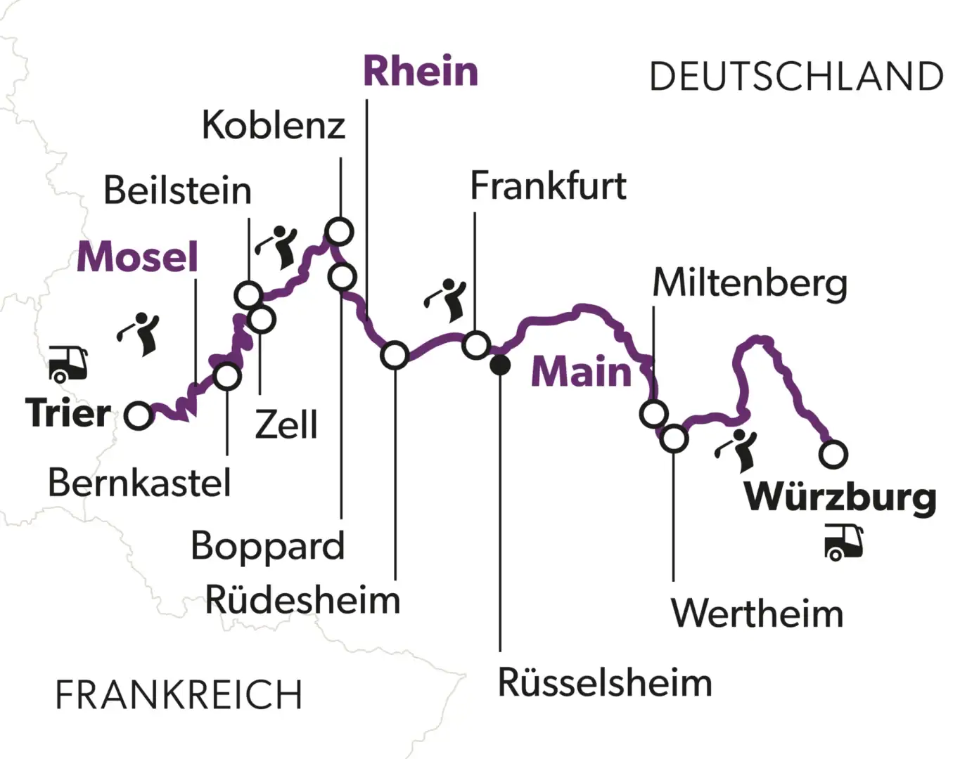 Golf Flussreise - Excellence Queen: Drei Flüsse, vier Top-Plätze!